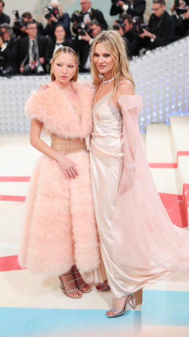 kate and lila moss at the 2023 met gala