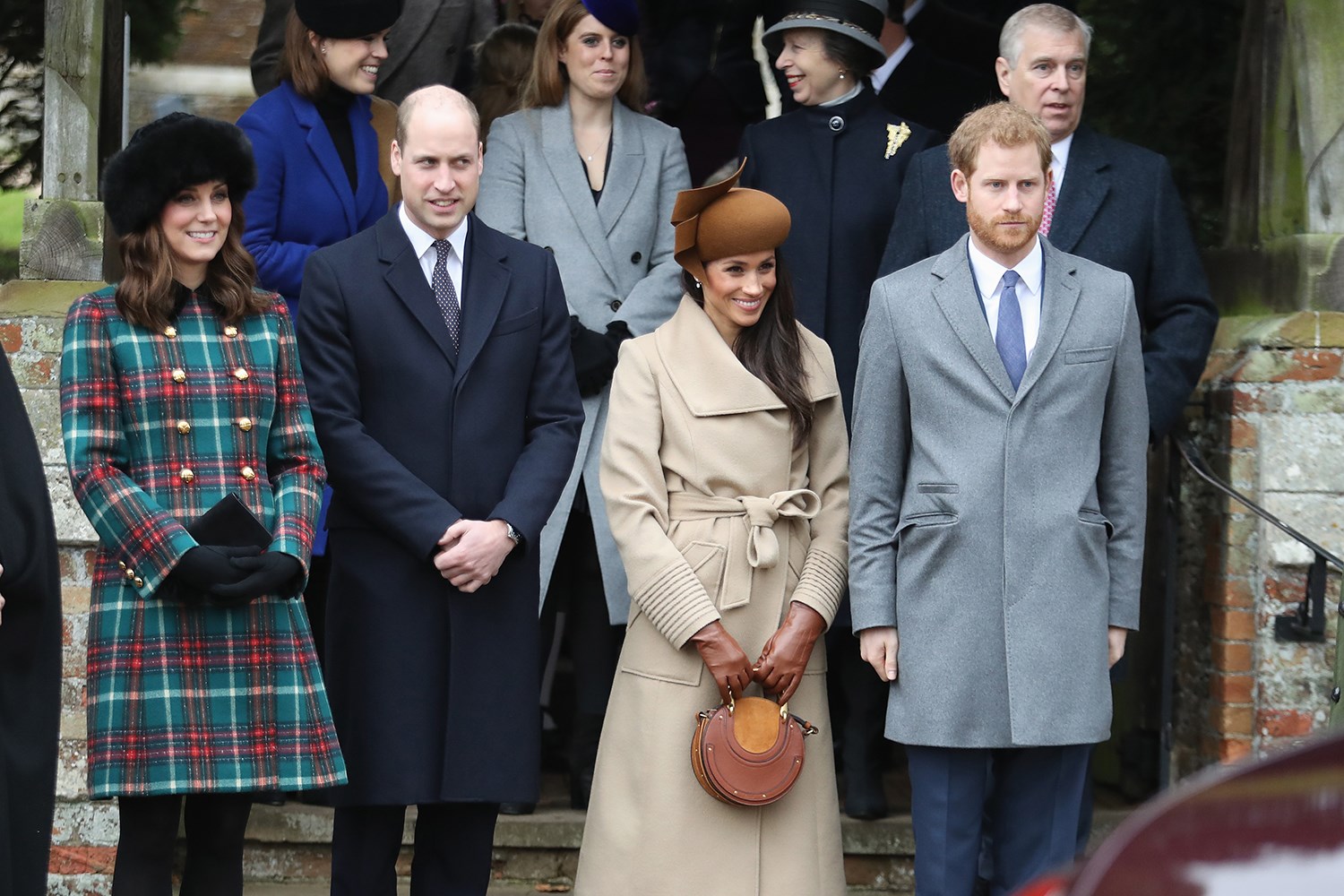 kate middleton meghan markle christmas coats