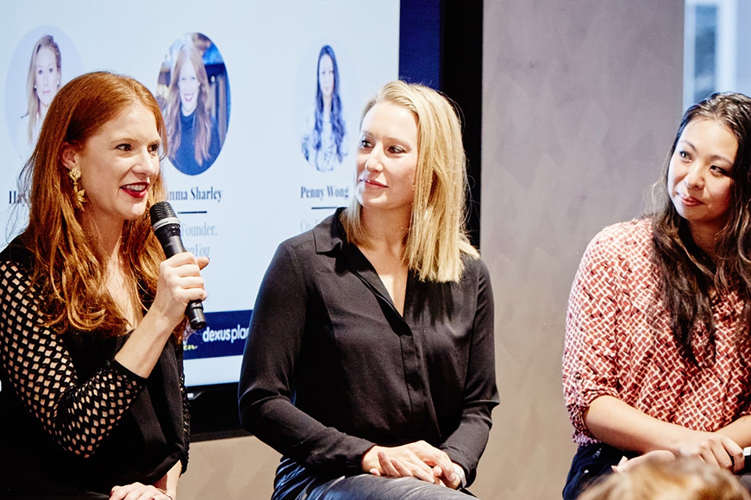 ower Women in Tech panel – Emma Sharley, Co-Founder/CMO, Shop You; Hayley Warren, Founder/CEO, Halo Medical Devices; Penny Wong, Co-Founder, Radmis.