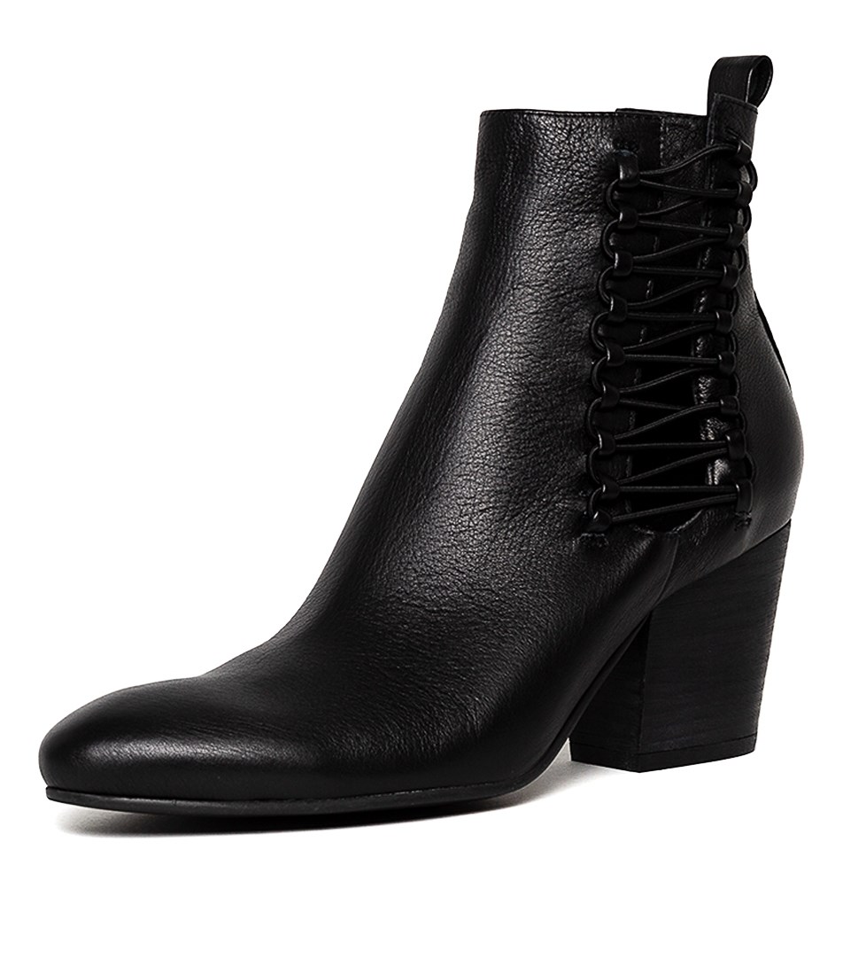 Django & Juliette Ishmael black heel leather ankle boot, styletread.com.au