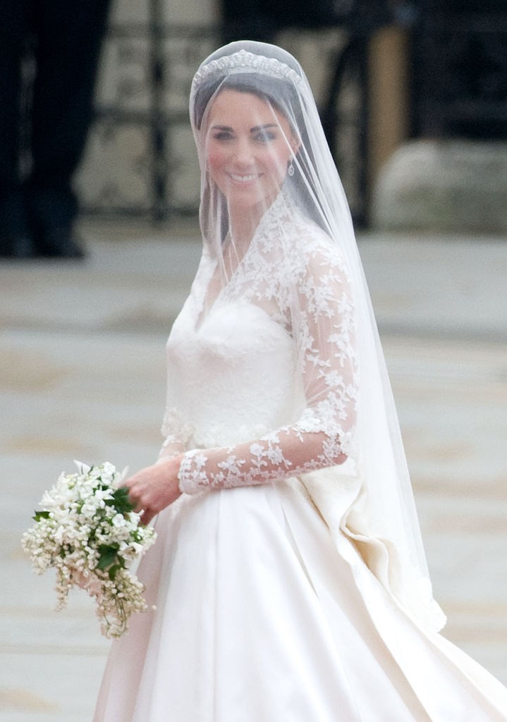 Kate Middleton at the royal wedding with Prince William