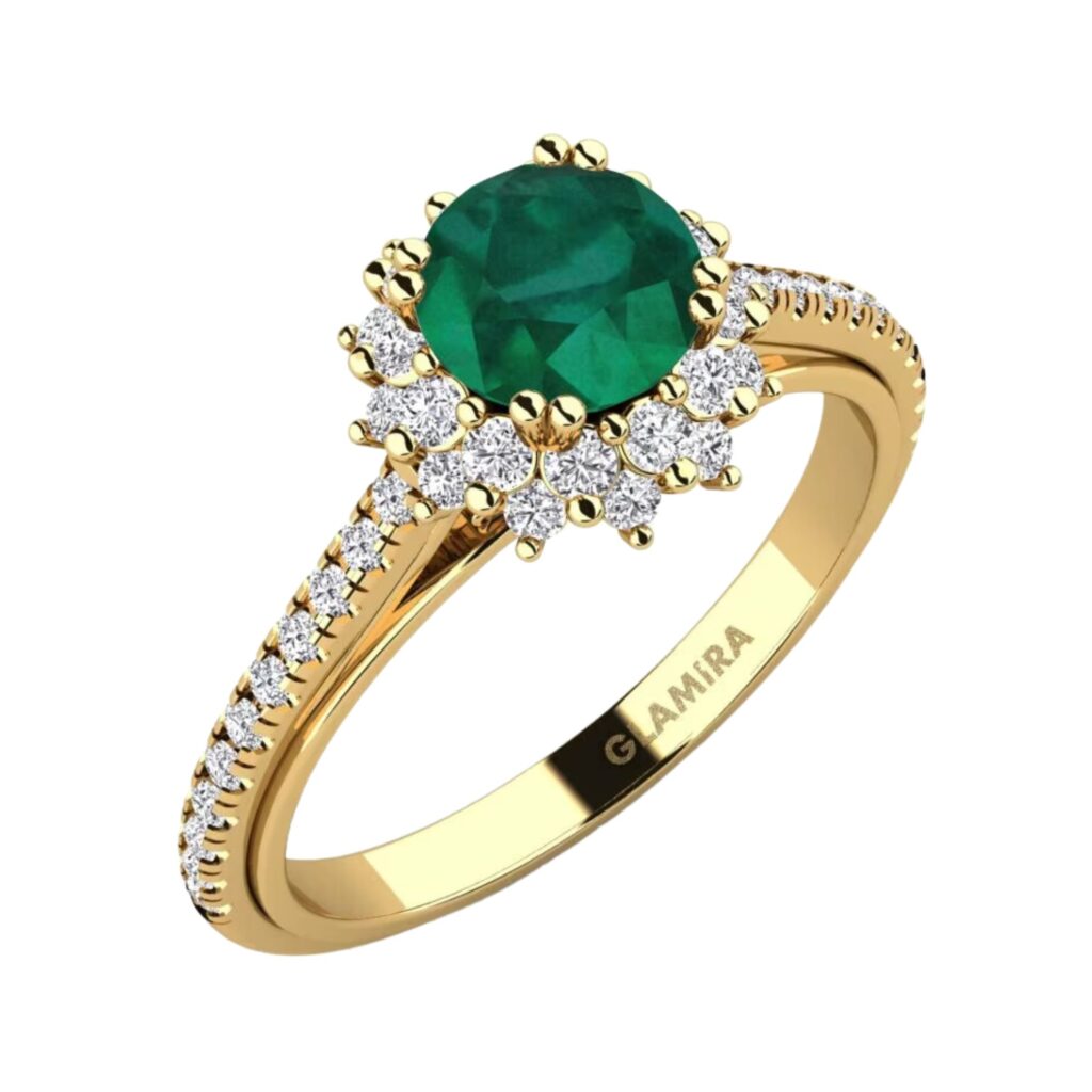 emerald engagement ring