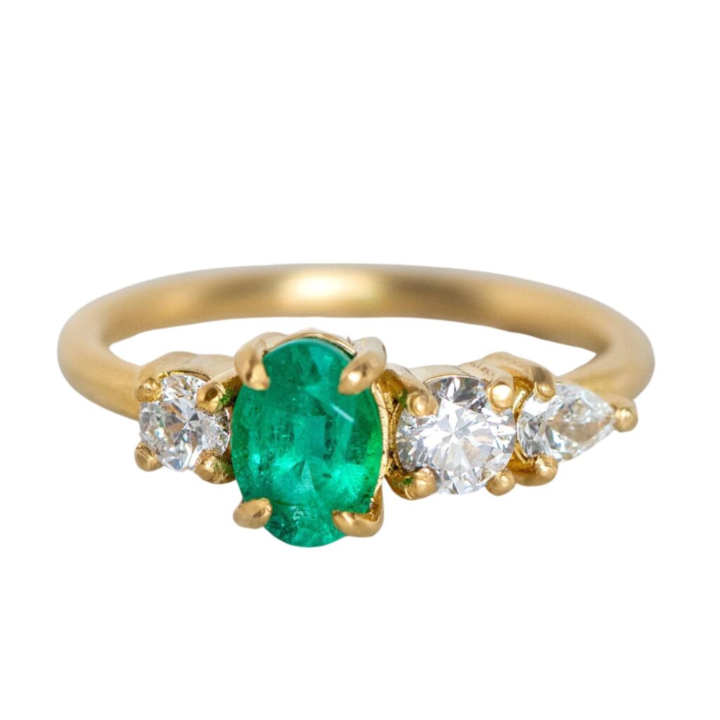 emerald engagement ring