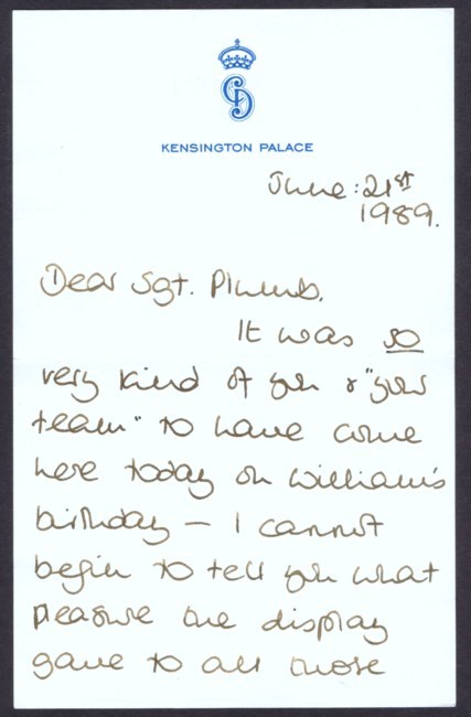 Princess Diana letter