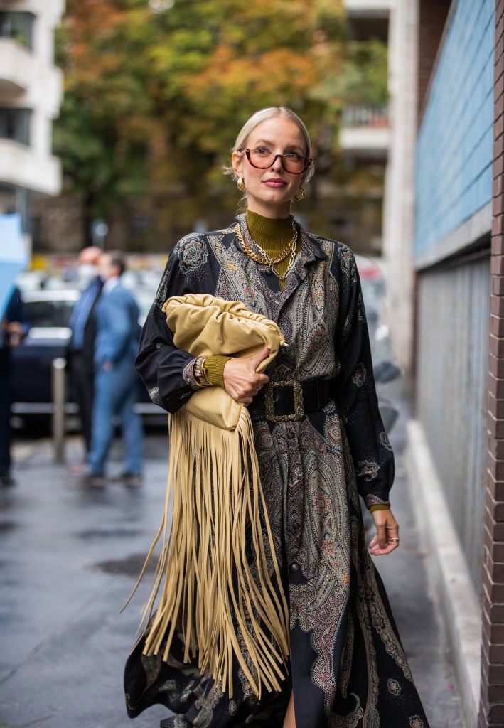 Leonie Hanne at Milan Fashion Week Spring 2021