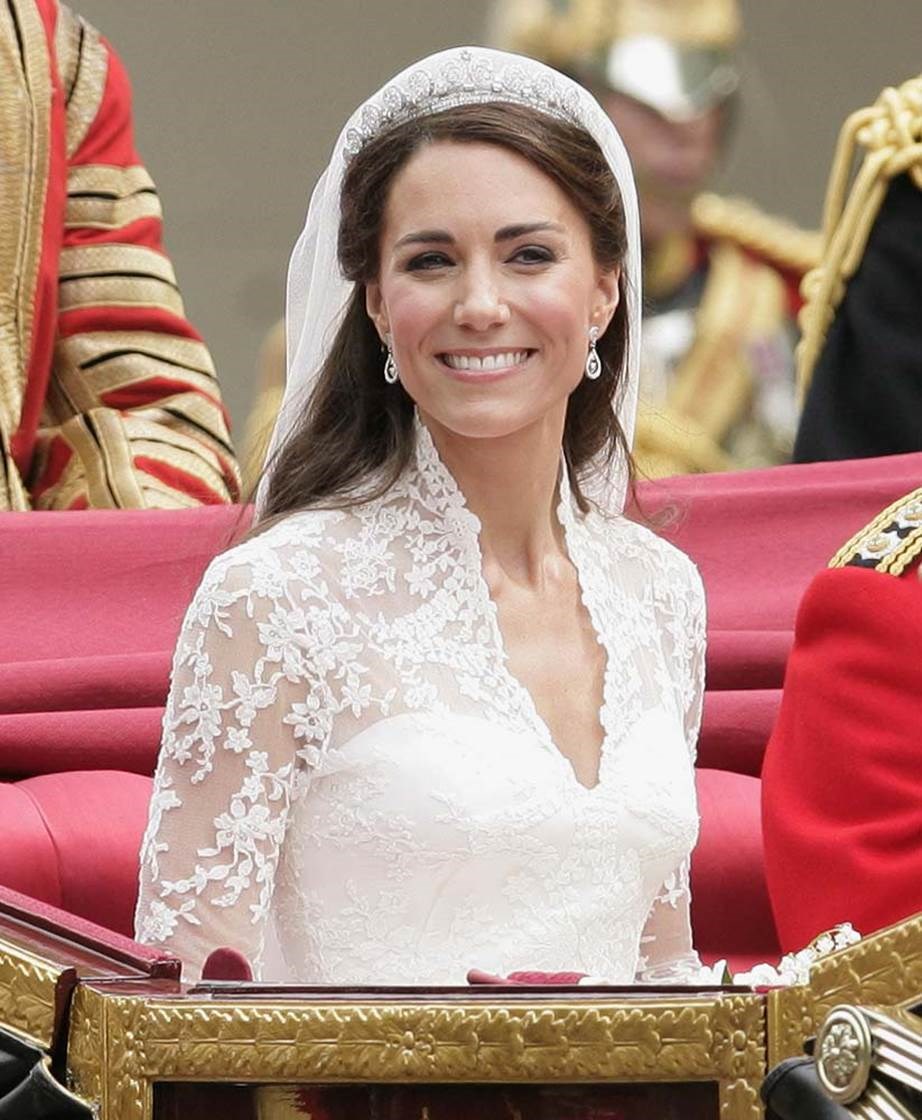 Kate Middleton wearing a tiara