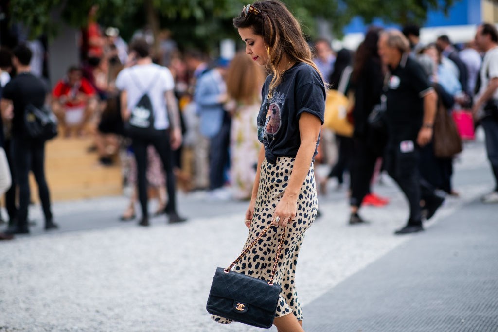 Leopard print skirt