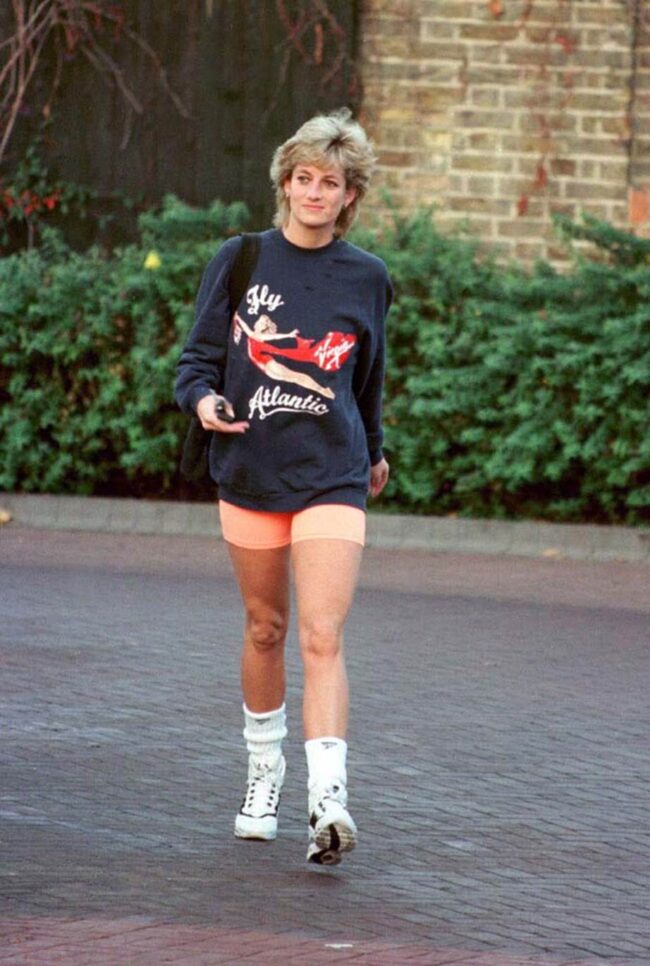 princess diana bike shorts