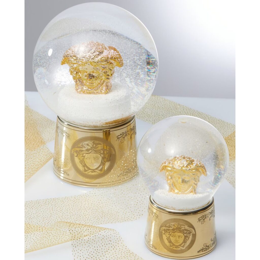 Versace Golden Medusa Snow Globe