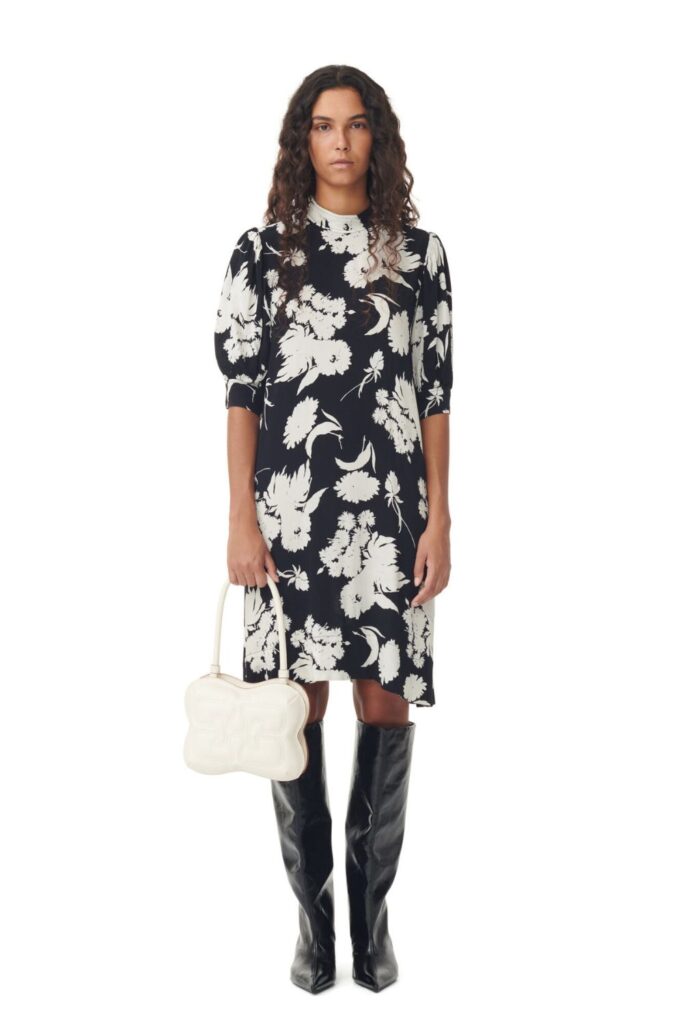 printed winter dress 