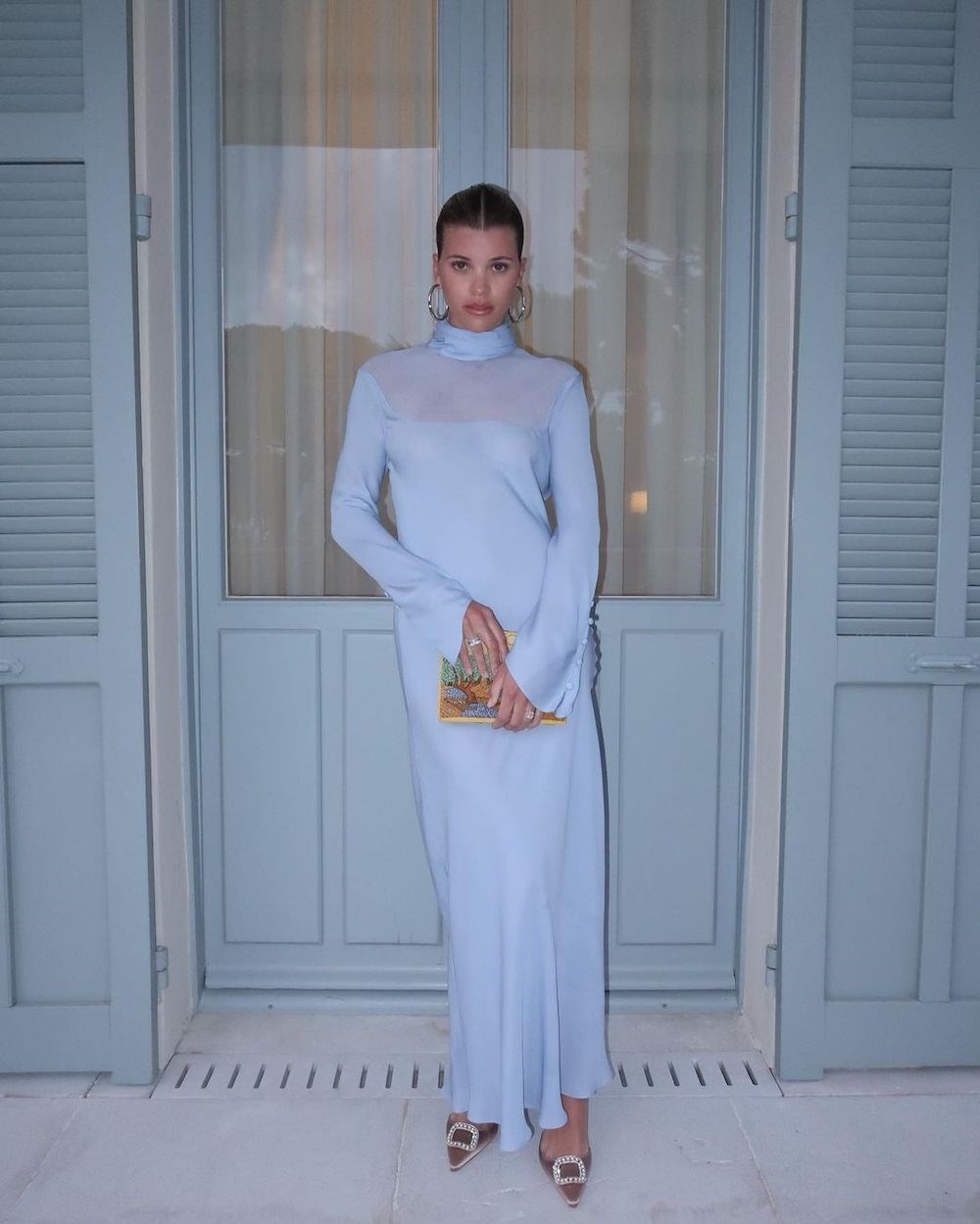 sofia-richie-blue-dress