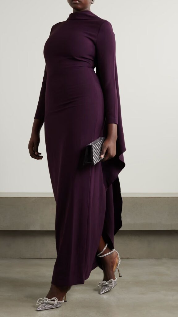 Solace London Winter Wedding guest dress. 