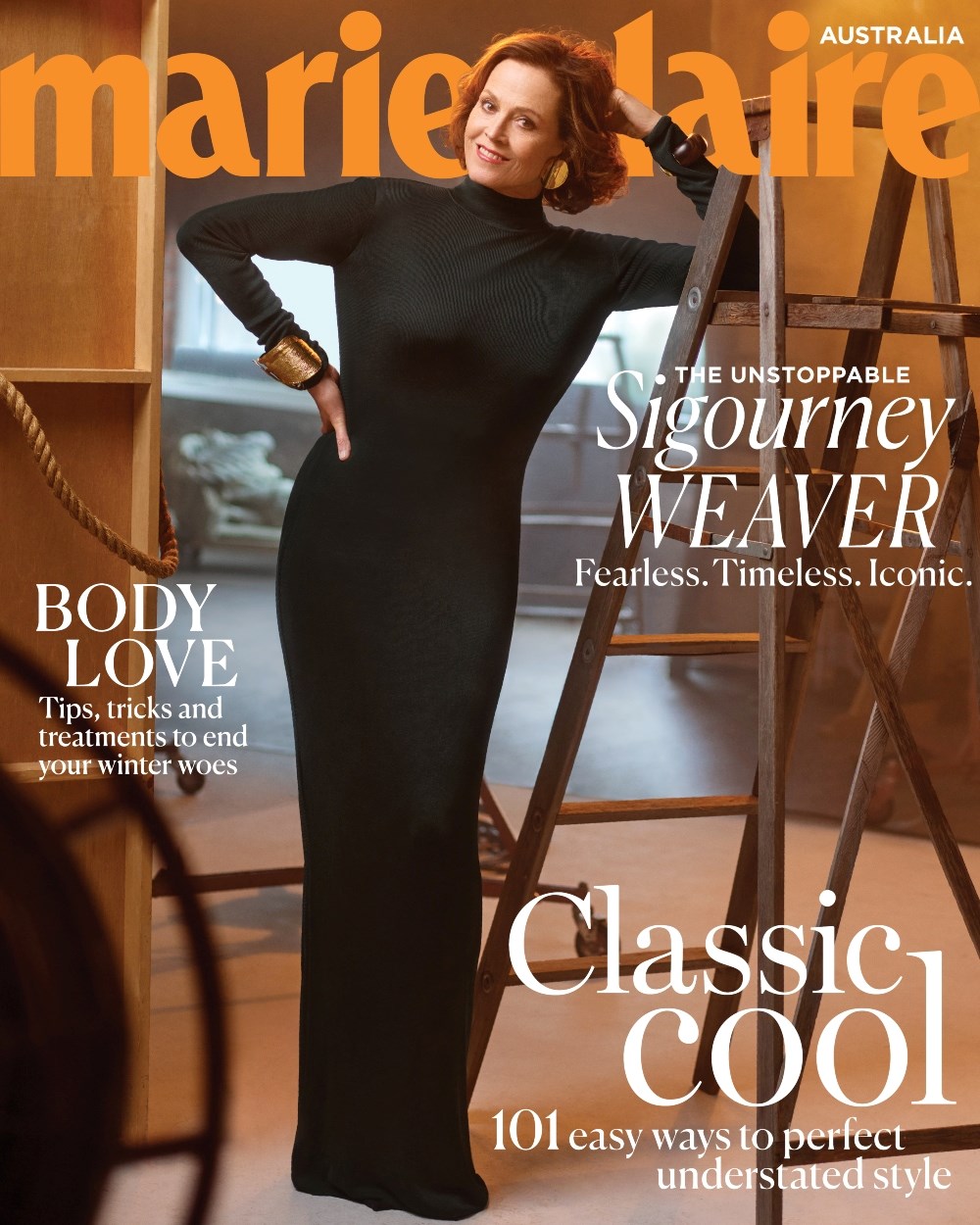 Sigourney Weaver Marie Claire Cover