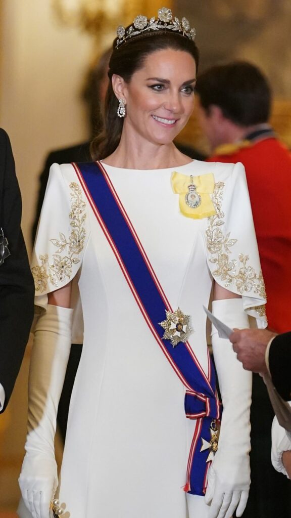 Kate Middleton wears Strathmore Rose 