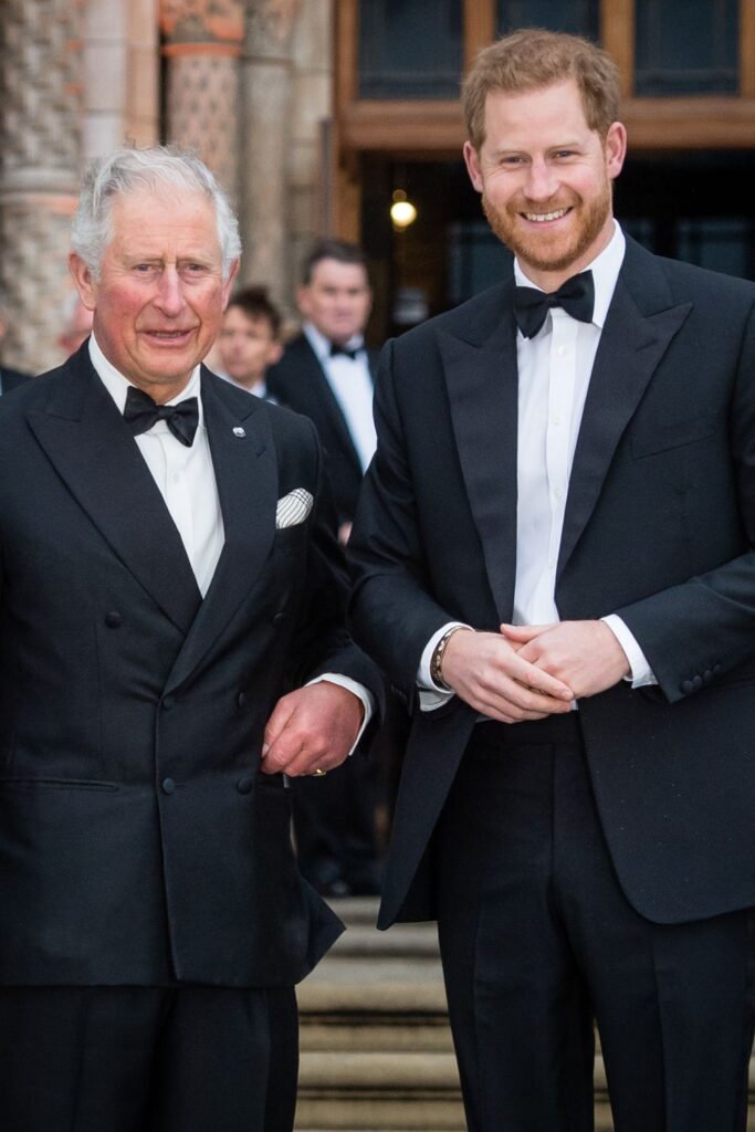 Prince Harry and King Charles III.
