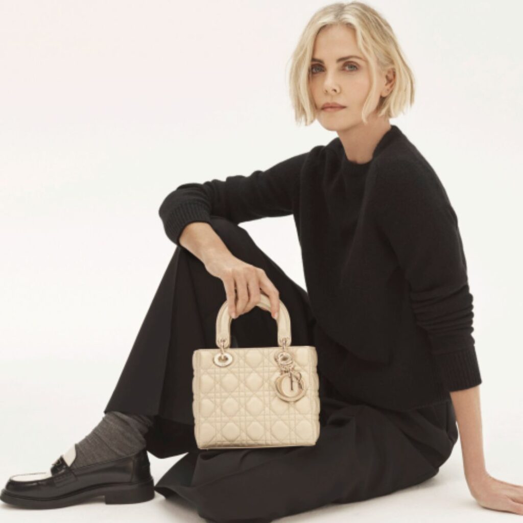 Charlize Theron with Lady Dior 