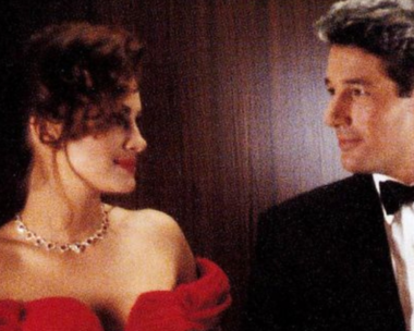Julia Roberts and Richard Gere looking at each other in pretty woman