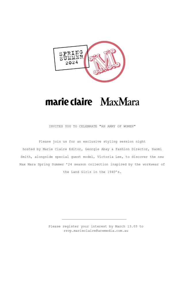 max-mara-marie-claire-event-sydney