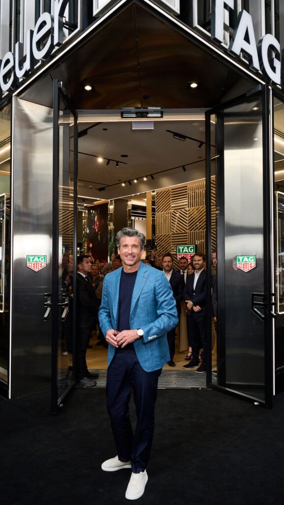 Patrick Dempsey attends the opening of TAG Heuer's Sydney Boutique. 