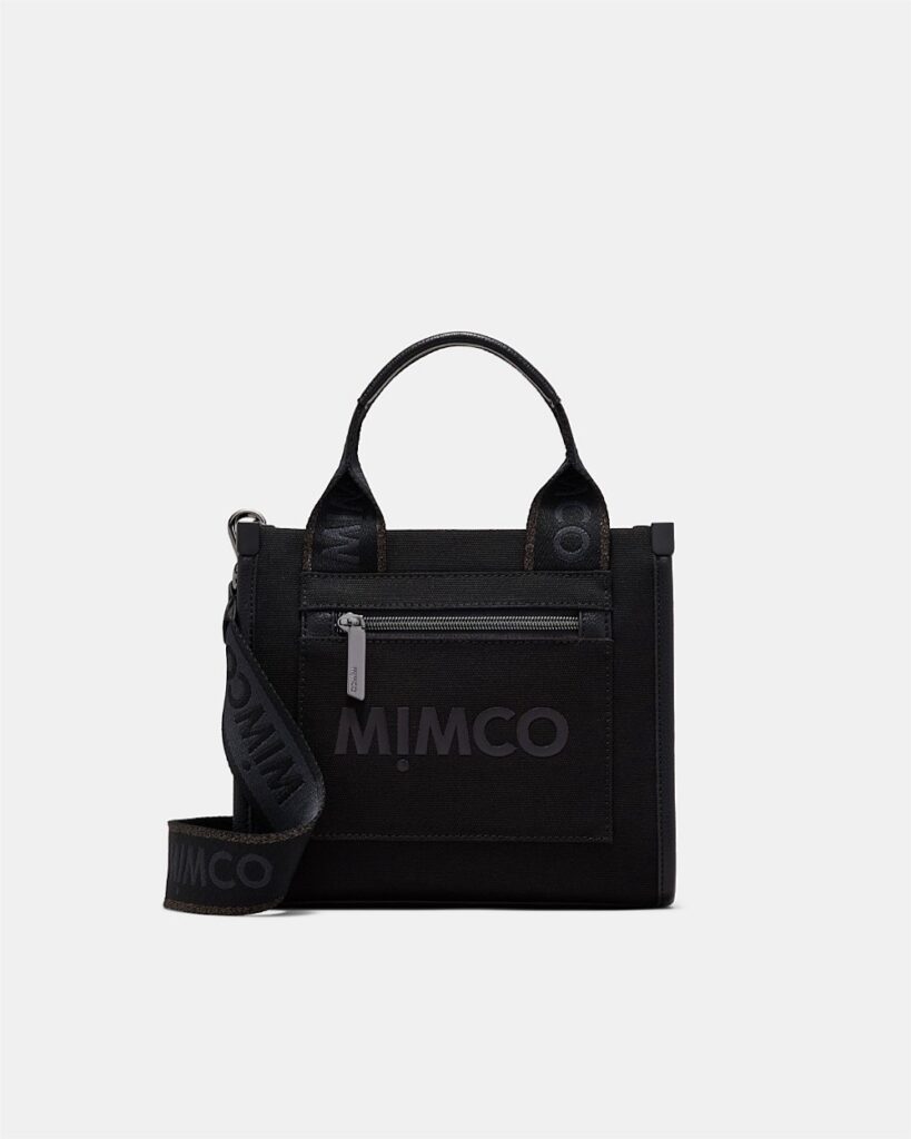 Mimco Patch Mini Tote Bag in Black Gunmetal