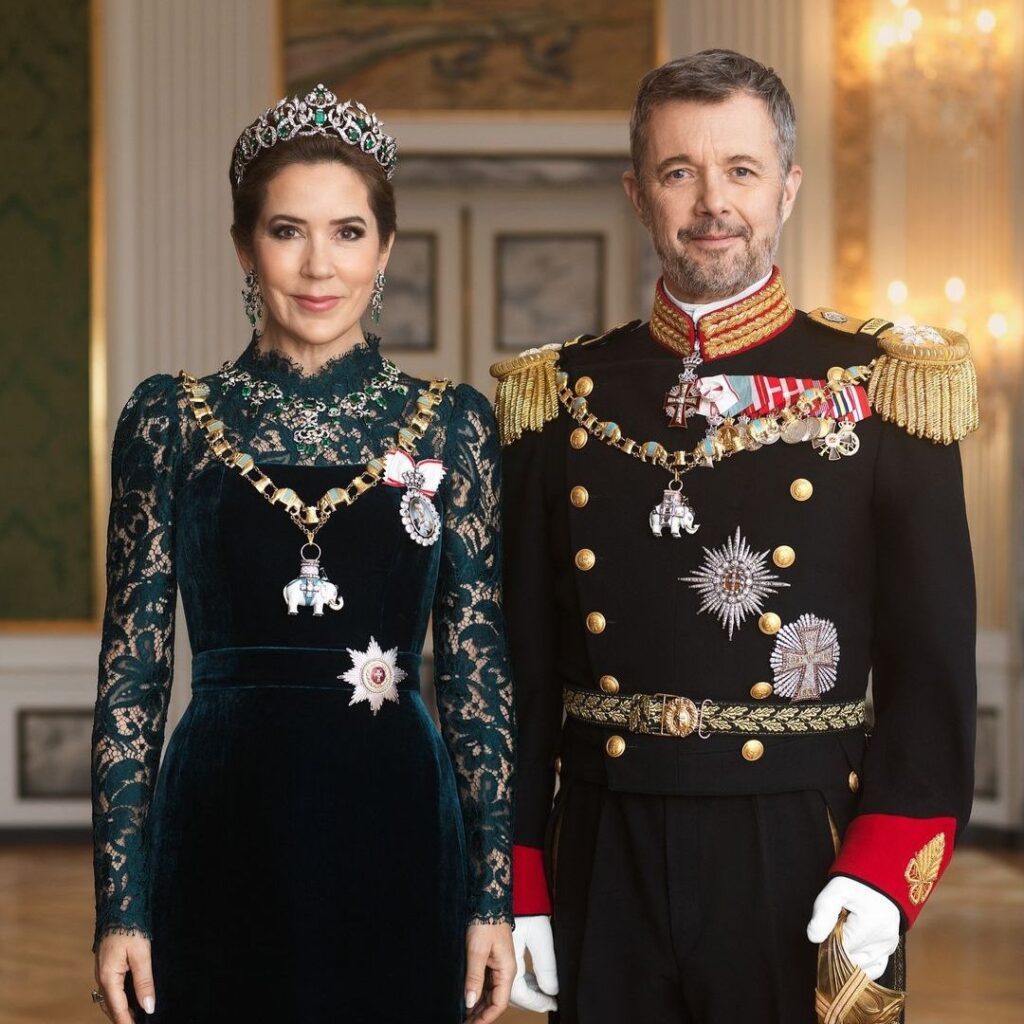 Queen Mary and King Frederik.