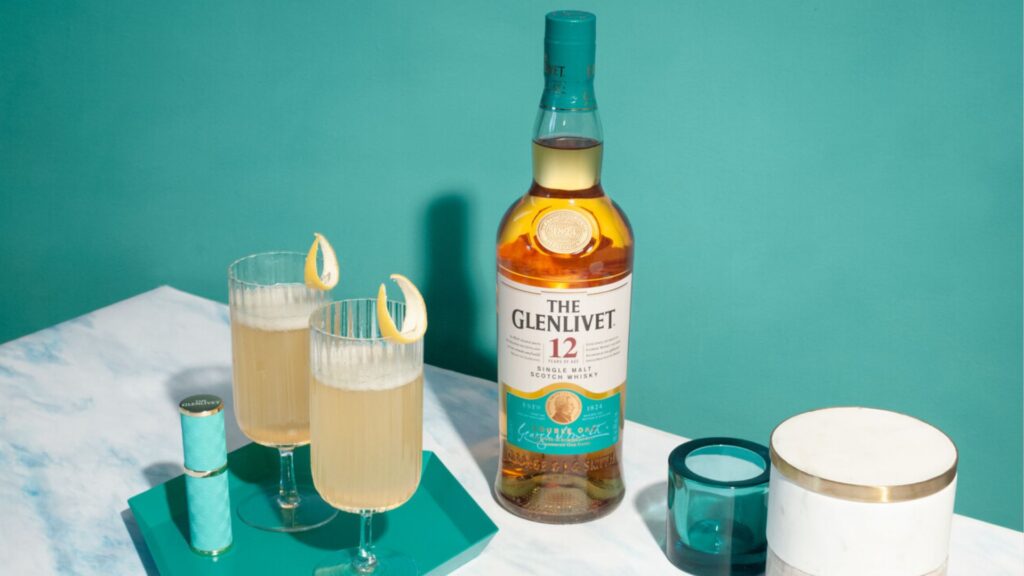 Glenlivit whiskey cocktail