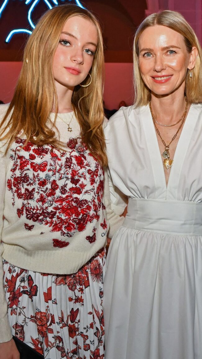 Naomi Watts and daughter Kai Schreiber, who looks like both her parents.