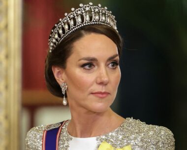 Kate Middleton at the state banquet in 2022