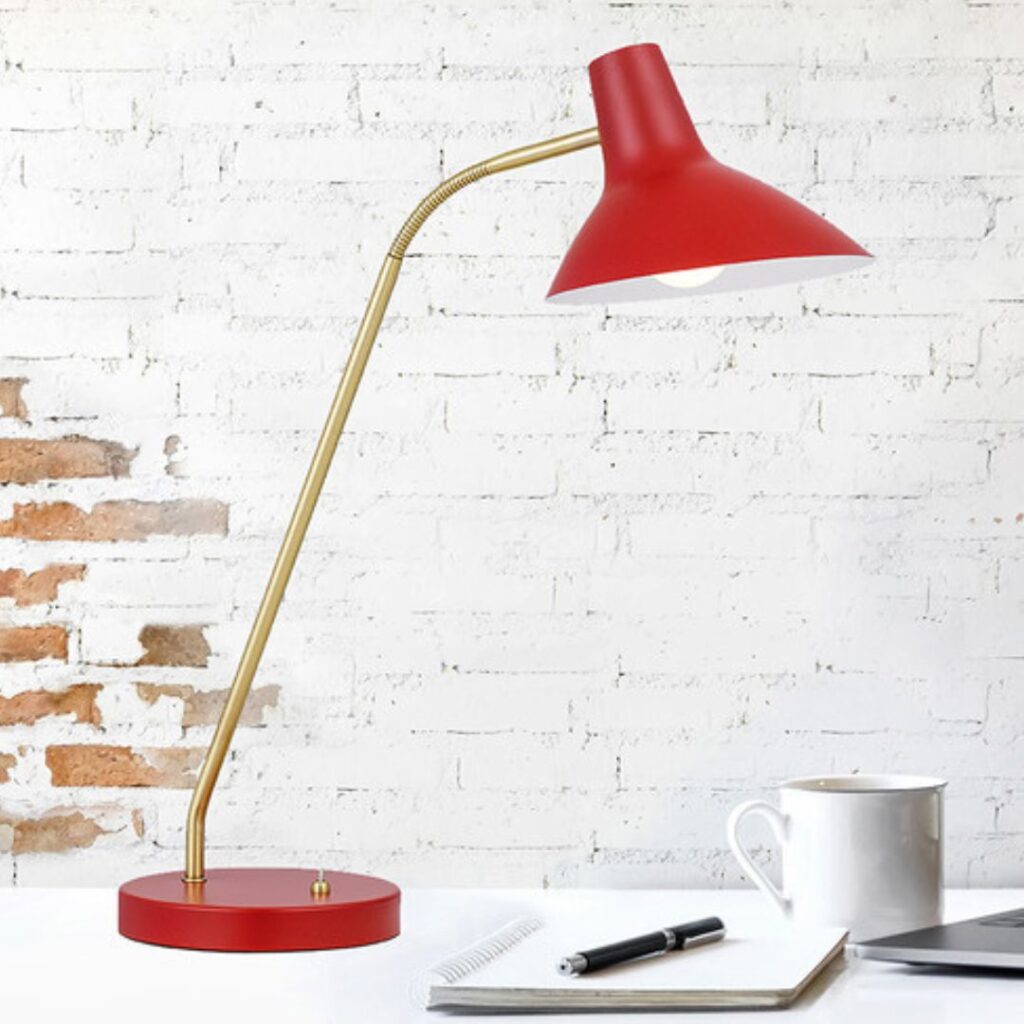 Red lamp. 
