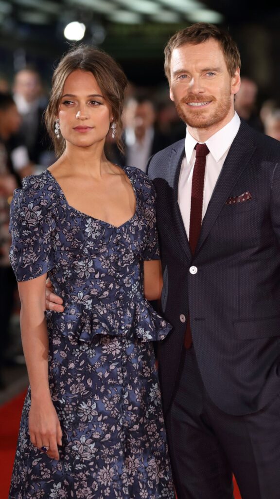 Alicia Vikander and Michael Fassbender.