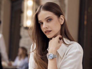 Barbara Palvin wears Longine's new Conquest collection.