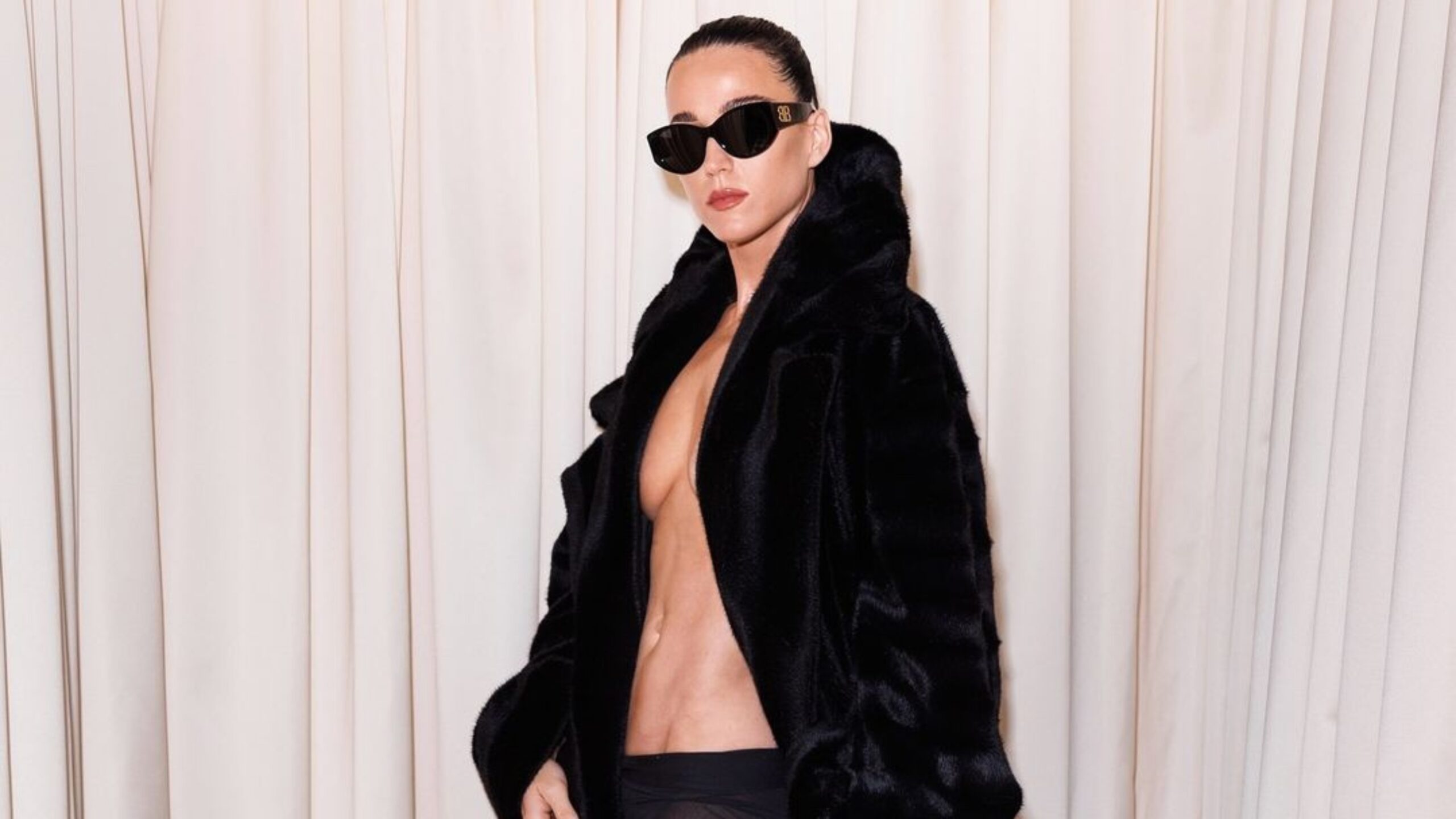 Katy Perry Goes Topless At Paris Couture Week