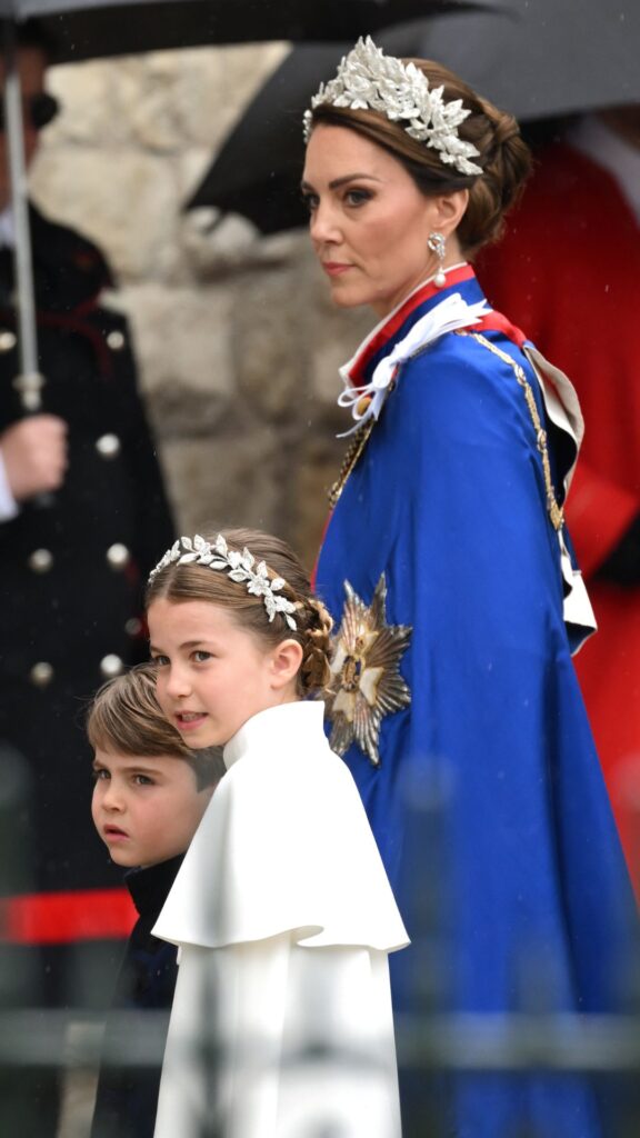 Kate Middleton and Princess Charlotte at King Charles' Coronation. 