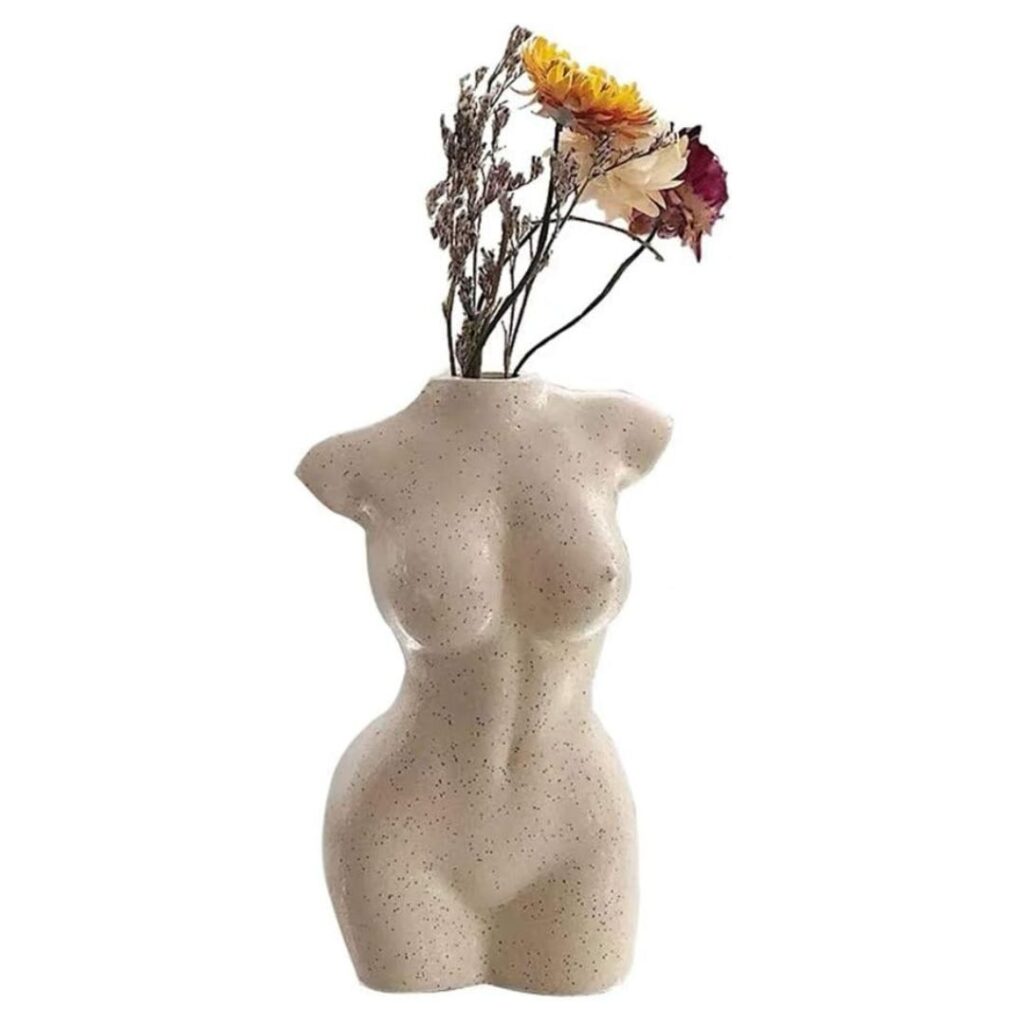 Amazon Prime female form bathroom vase.