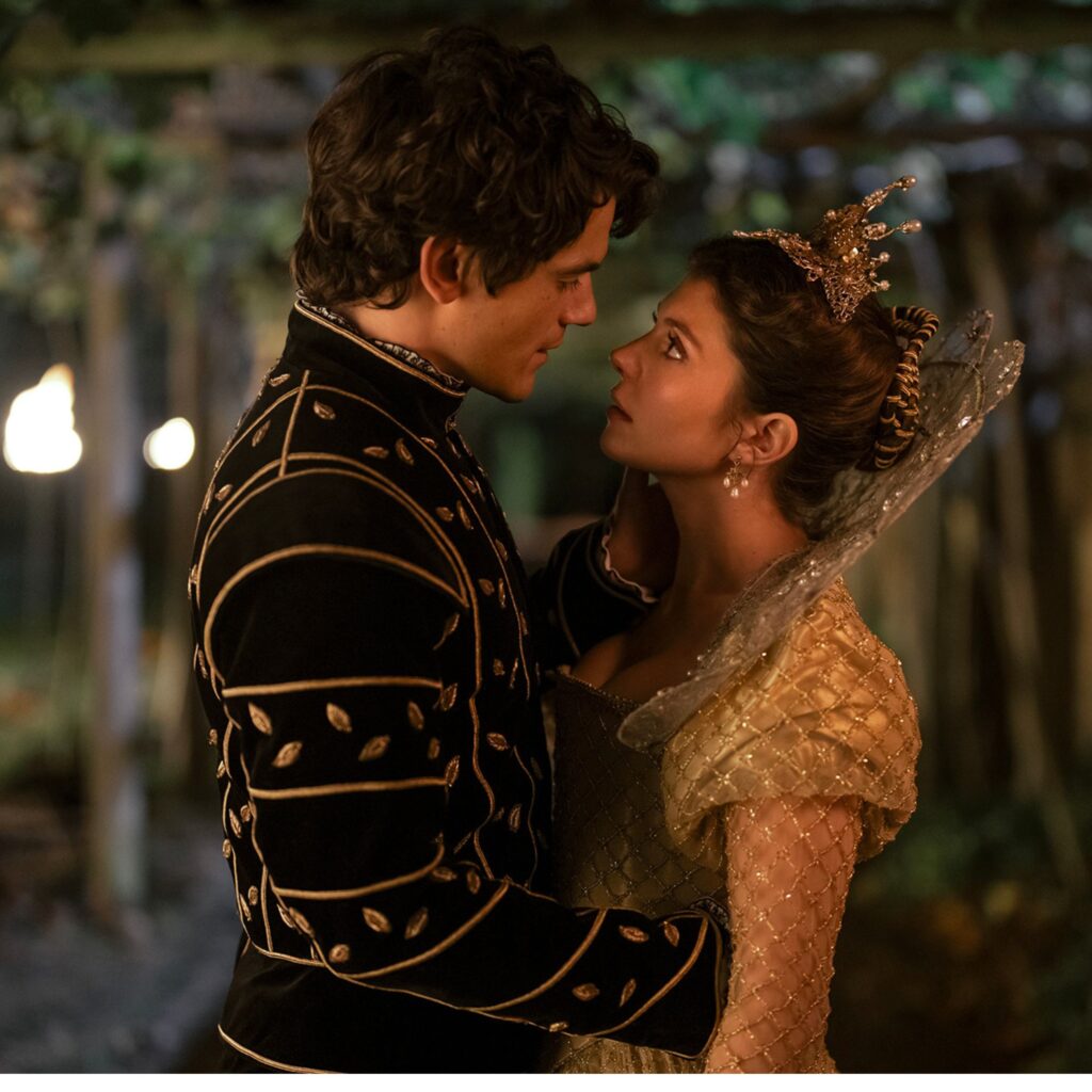 Emily Bader as Lady Jane Grey and Edward Bluemel as her husband Lord Guildford Dudley 