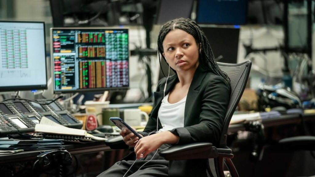 American actress Myha'la Jael Herrold who plays Harper Stern in workplace drama Industry