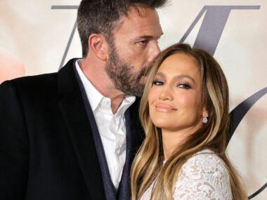 (L-R) Ben Affleck and Jennifer Lopez attend the Los Angeles Special Screening of "Marry Me" on February 08, 2022 in Los Angeles, California.