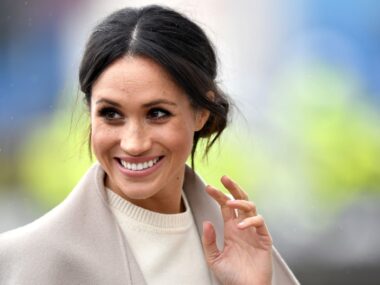 Meghan Markle is seen ahead of her visit with Prince Harry to the iconic Titanic Belfast during their trip to Northern Ireland on March 23, 2018 in Belfast, Northern Ireland, United Kingdom.