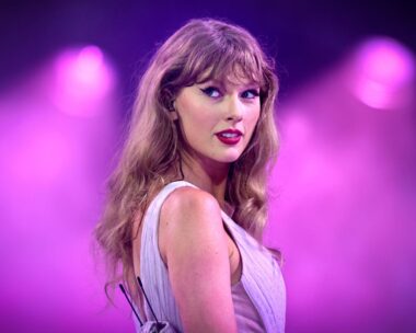 Taylor Swift performs onstage during "Taylor Swift | The Eras Tour" at Wembley Stadium on August 15, 2024 in London, England.