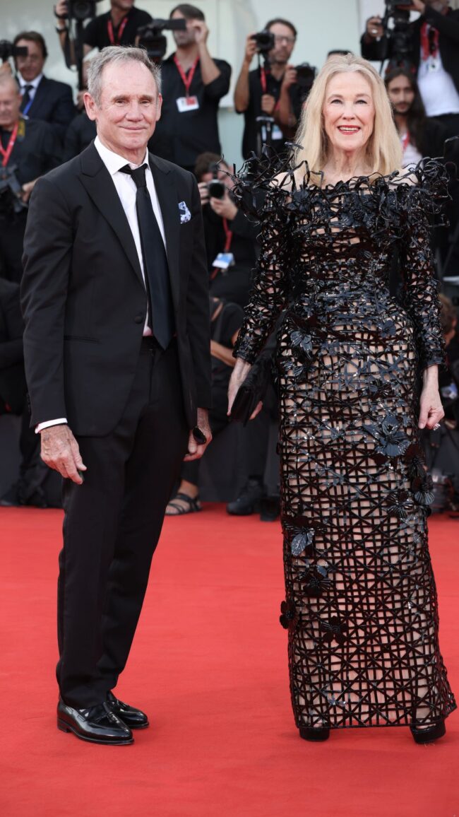 Catherine O'hara and partner at the venice international film festiva