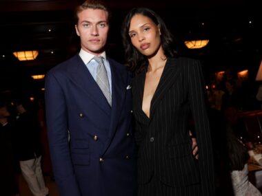 Nara Smith and Lucky Blue Smith at Ralph Lauren, New York Fashion Week Spring 2025