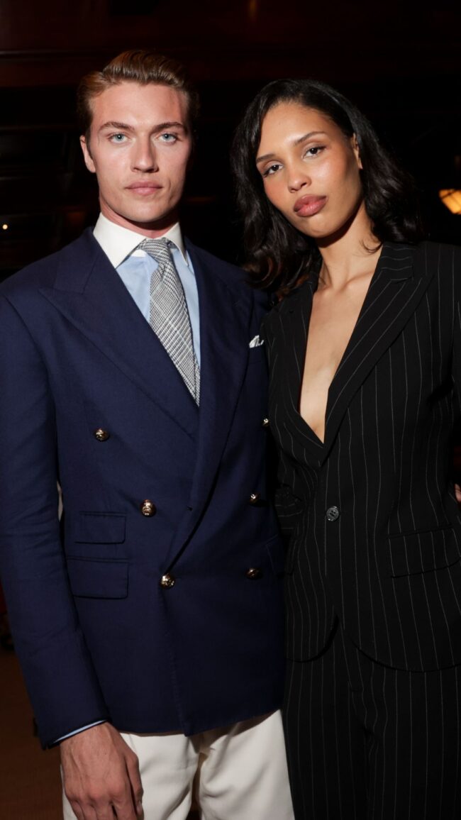 Nara Smith and Lucky Blue Smith at Ralph Lauren, New York Fashion Week Spring 2025