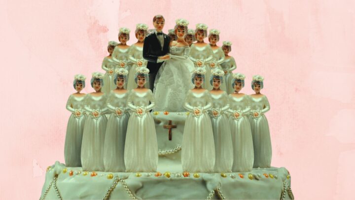 Mormon rules and terminology picture of cake with multiple wives