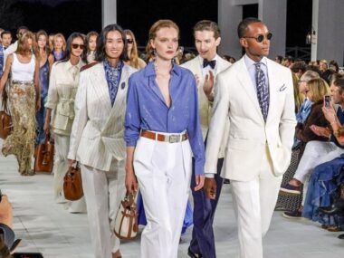 A model walks the runway during the Ralph Lauren Ready to Wear Spring/Summer 2025 fashion show as part of the New York Fashion Week on September 5, 2024 in NY.