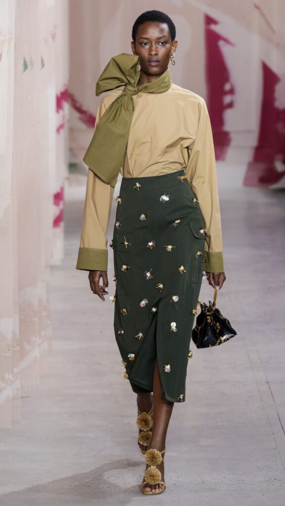 A model walks the runway during the Ulla Johnson Ready to Wear Spring/Summer 2025 fashion show as part of the New York Fashion Week on September 8, 2024 in NY. 