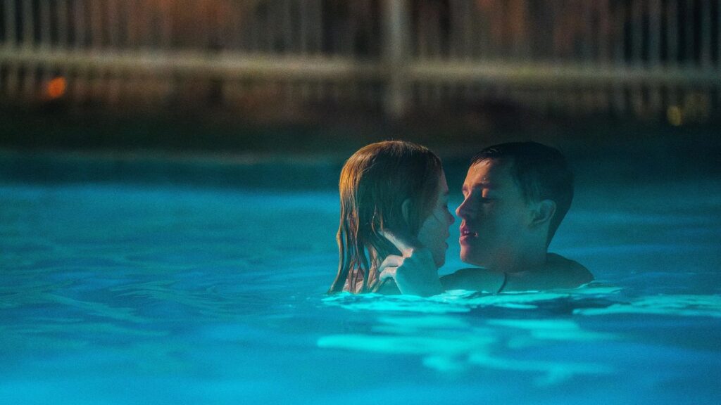 nicole kidman and harris dickinson filming pool sex scene in babygirl