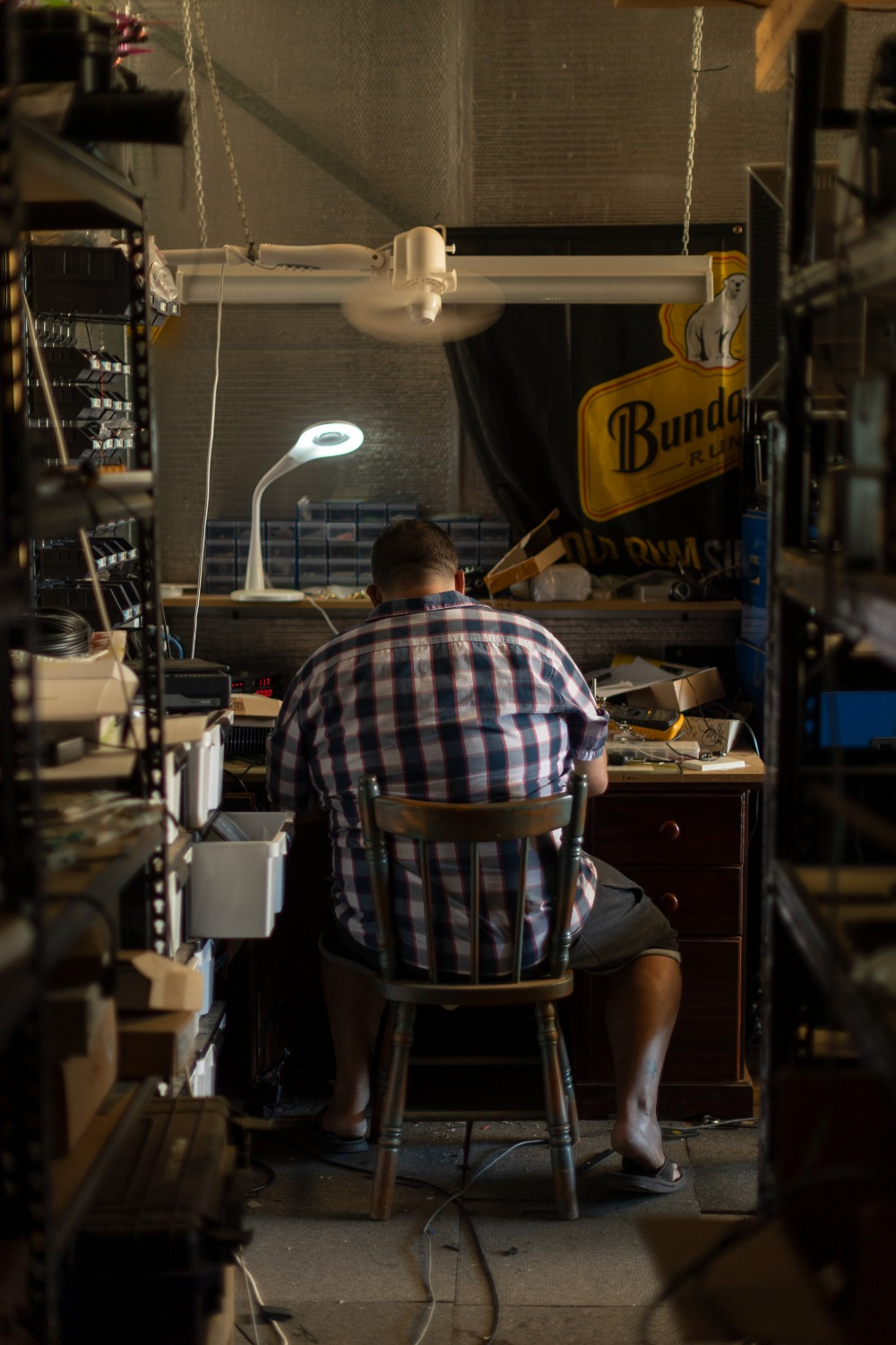 Robert (not his real name) in his workshop