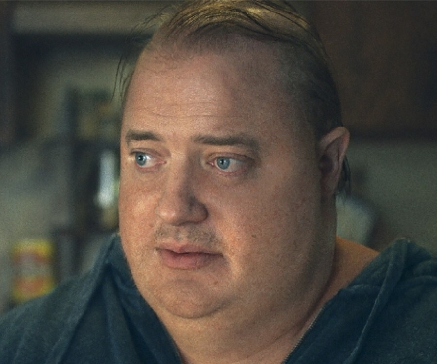 Brendan Fraser in The Whale, with prosthetics making him appear morbidly obese