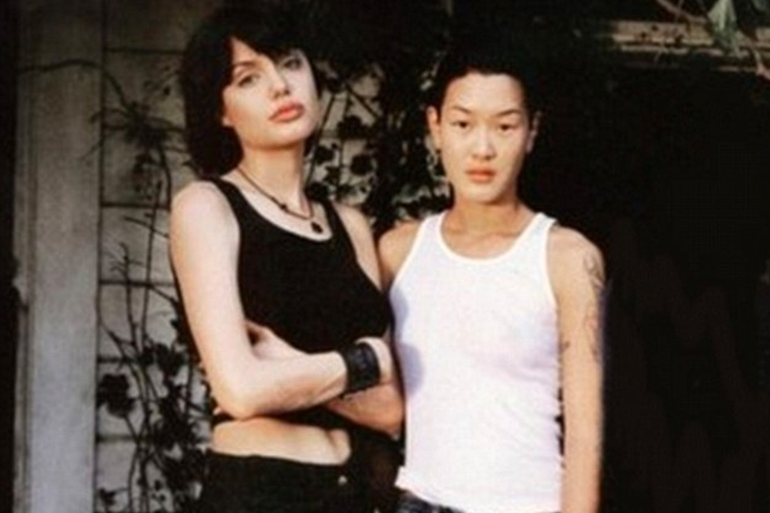 Angelina Jolie and Jenny Shimizu