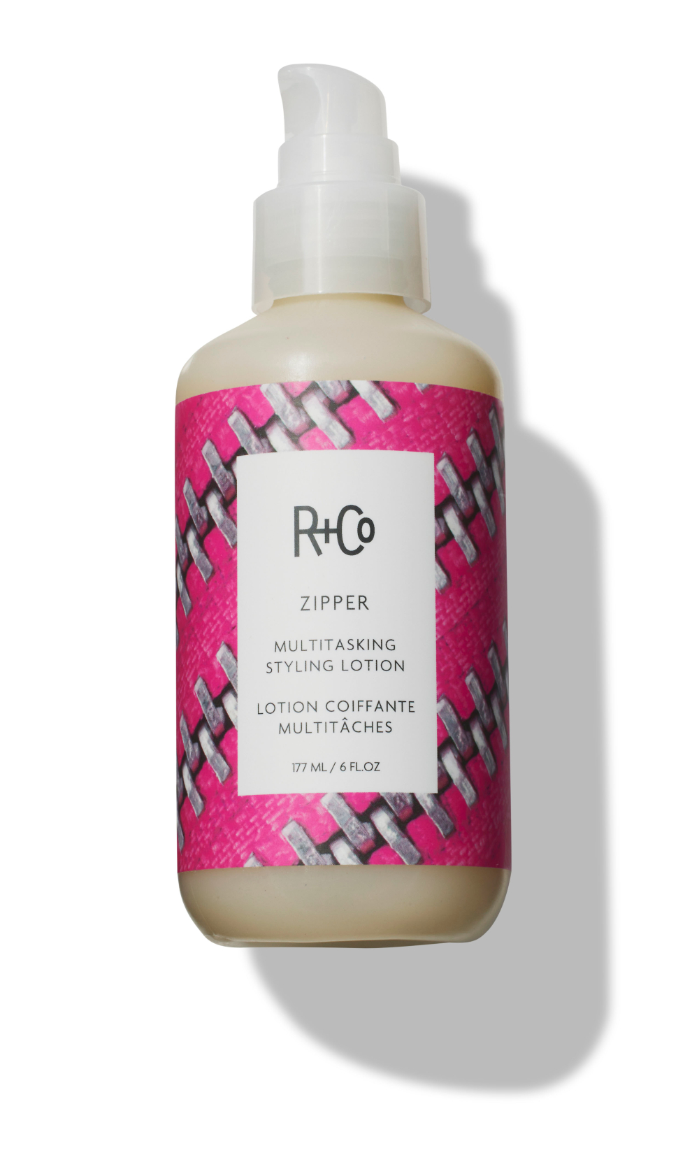 . R+Co Zipper Multitasking Styling Lotion, $48, at roguebeauty.com.au.